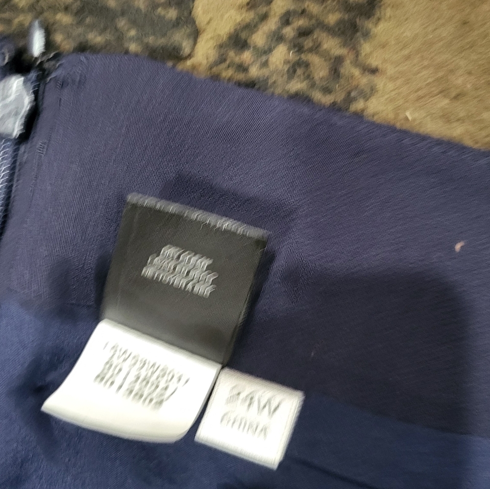 Navy color 24w women's skirt - Picture 4 of 7
